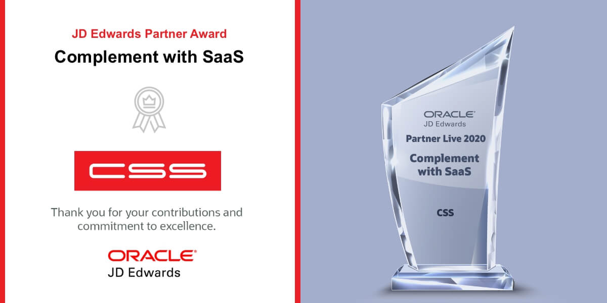 ArganoCSS Receives JD Edwards Partner Award from Oracle ArganoCSS